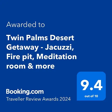 Twin Palms Desert Getaway - Jacuzzi, Fire Pit, Meditation Room & More Joshua Tree Exterior foto